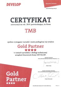 Certyfikat Develop